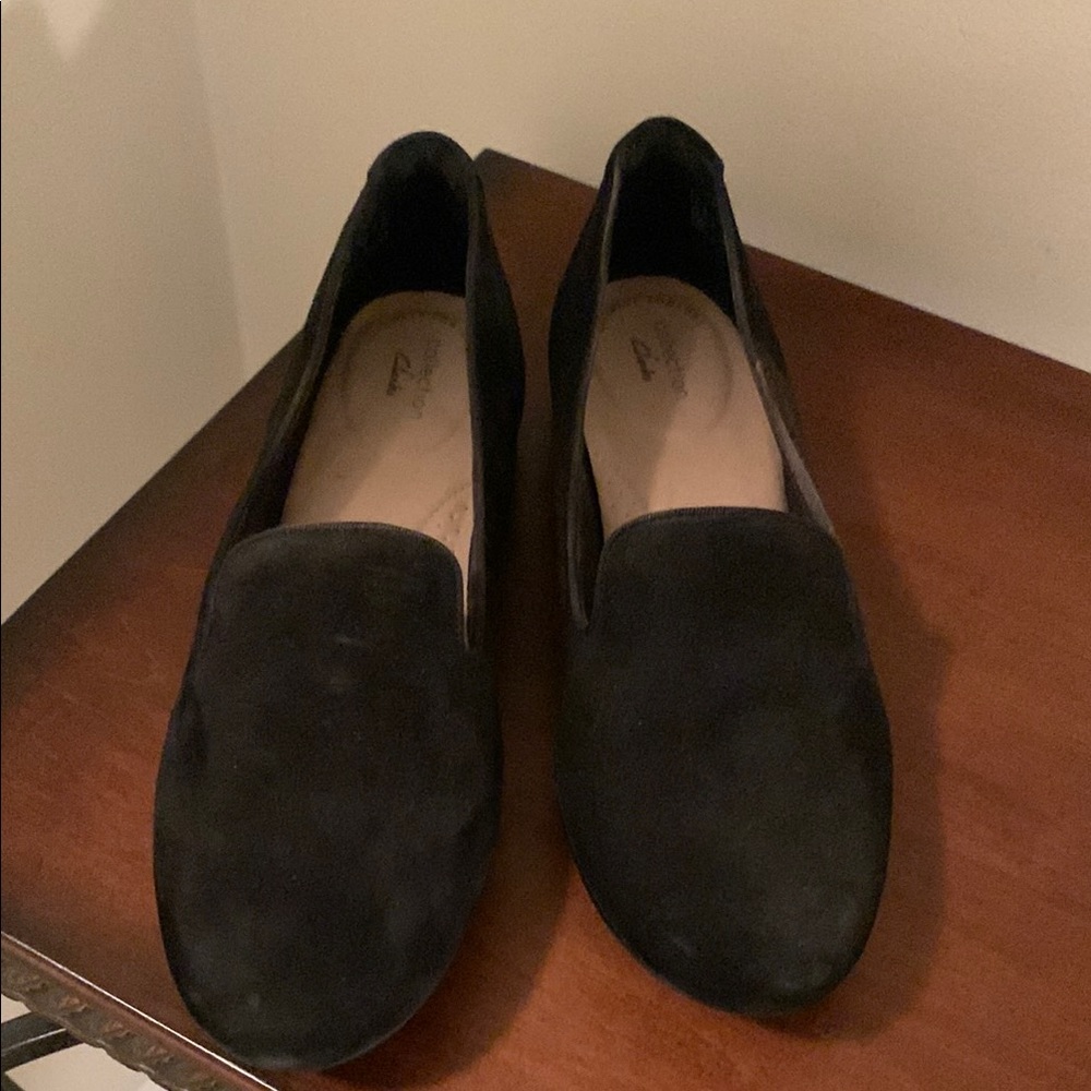 Clarks Collection Black slip on loafer Timeless Elegance 8.5